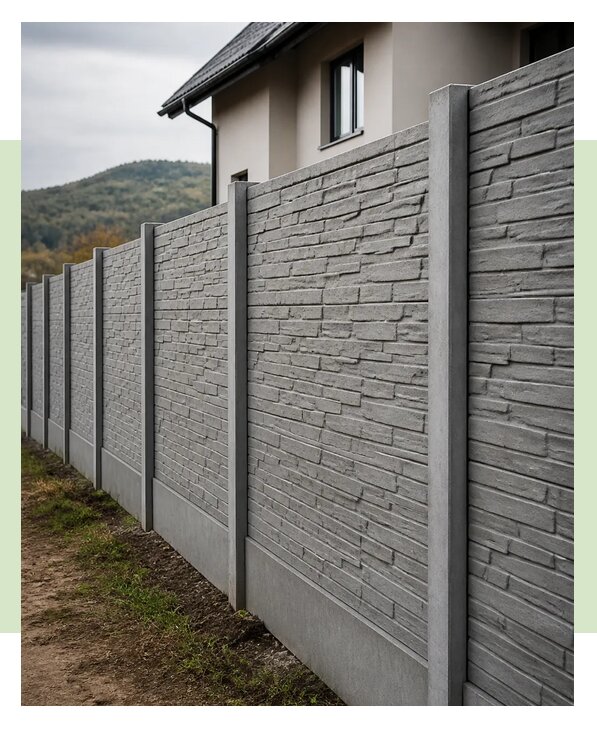 Секционный бетонный забор в Тейково по цене от 4893 р. | ЗаборЭксеперт-Ткв